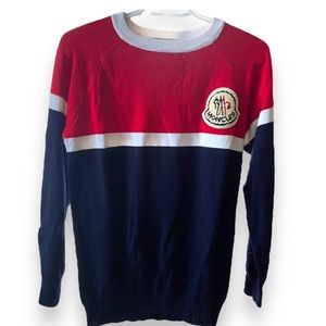 Moncler logo knit sweater XS.